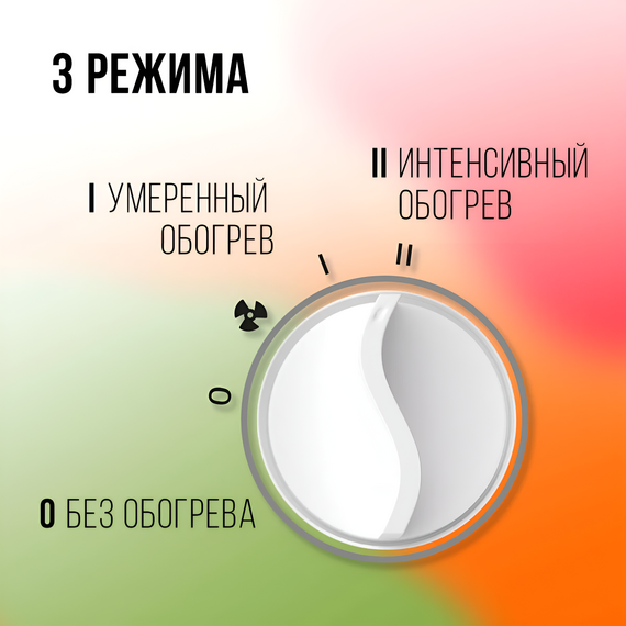 Фото Электрический тепловентилятор ECOSTAR WAVE EFH-W2000DS-WH, 2 режима, механический, белый , изображение 4 — купить в Москве