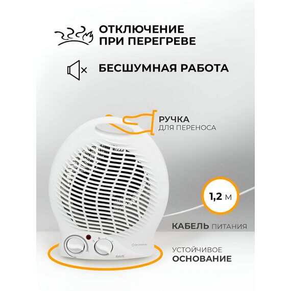 Фото Тепловентилятор серии WAVE EFH-W2000DS-BL , изображение 10 — купить в Москве