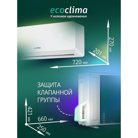Фото Сплит-система Ecoclima Nova Line ECW/I-СH07/AA-4R1/EC/I-CH07/A-4R1 , изображение 11 — купить в Москве