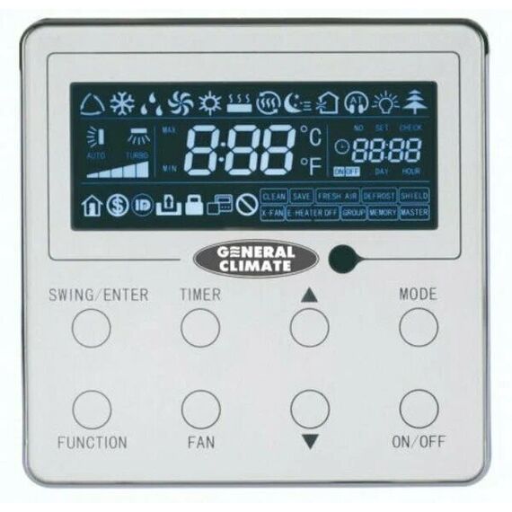 Фото Пульт General Climate GC-WR04DS, проводной, встроенный датчик температуры , изображение 2 — купить в Москве