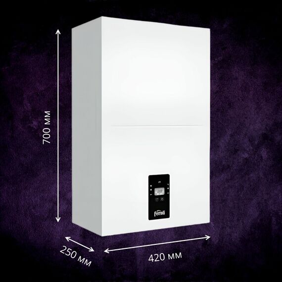 Фото Котел электрический Ferroli TOR 15 настенный, 1 конт. , изображение 9 — купить в Москве