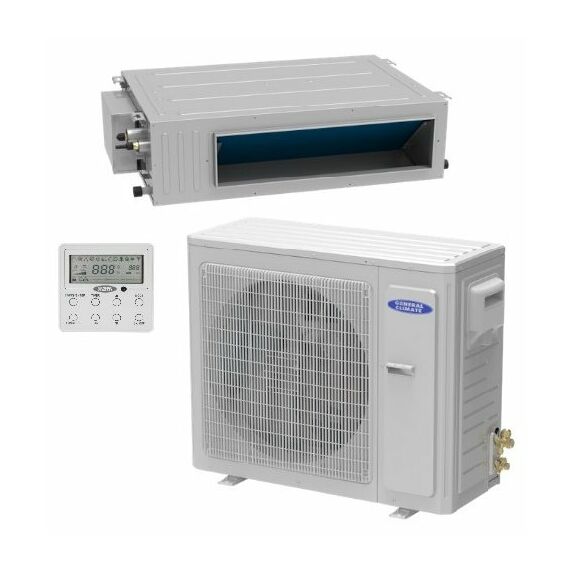 Фото Канальный кондиционер General Climate GC-DNE24HWF/GU-UE24HF, 55-79 м?, пульт ДУ , изображение 4 — купить в Москве