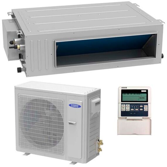 Фото Канальный кондиционер General Climate GC-DNE24HWF/GU-UE24HF, 55-79 м?, пульт ДУ , изображение 7 — купить в Москве