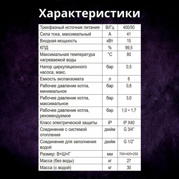 Фото Котел электрический Ferroli TOR 15 настенный, 1 конт. , изображение 10 — купить в Москве