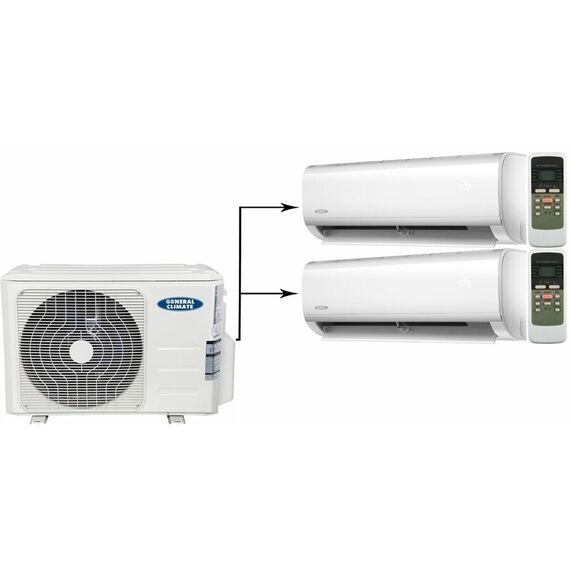 Фото General Climate Free match GU-M2EA14H32 внешний блок мульти сплит-системы на 2 комнаты , изображение 2 — купить в Москве