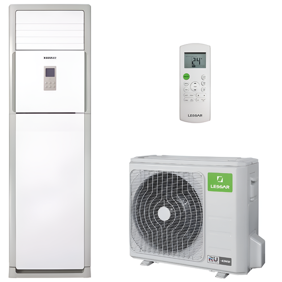 Фото Колонный кондиционер Lessar LS-H48SKA4A/LU-H48SKA4A, белый, площадь 140м? , изображение 8 — купить в Москве