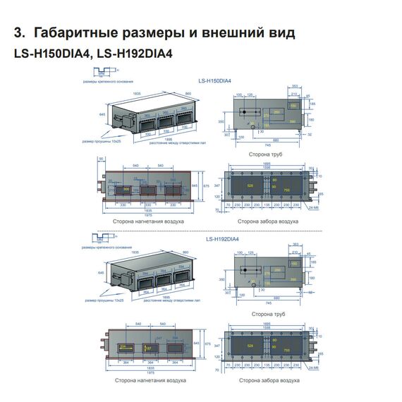 Фото Канальный кондиционер Lessar Eco Energy DC Inverter LS-HE96DTA4/LU-HE96DTA4 , изображение 4 — купить в Москве