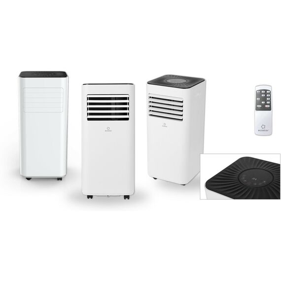 Фото Мобильный кондиционер EcoStar DESIRE KV-DS07CH-E, белый/черный , изображение 6 — купить в Москве