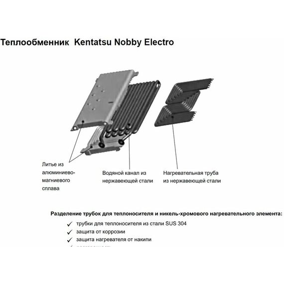 Фото Котел электрический Kentatsu Nobby Electro KBQ - 11 сухой тэн , изображение 15 — купить в Москве