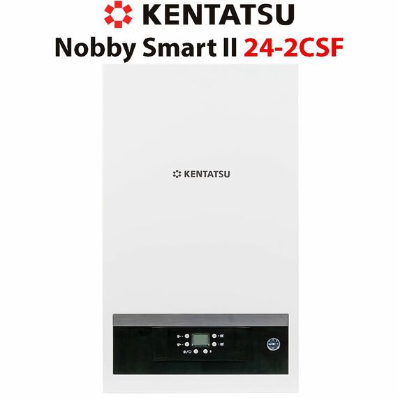 Фото Настенный газовый котел Kentatsu Nobby Smart II 24-2CSF, 24 кВт, двухконтурный, закрытая камера сгорания  — купить в Москве