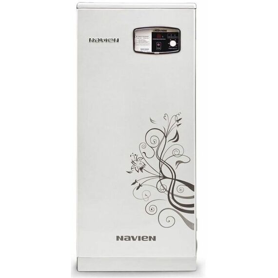 Фото Газовый котел Navien GST-40KN, двухконтурный, напольный, белая/черная модель , изображение 13 — купить в Москве