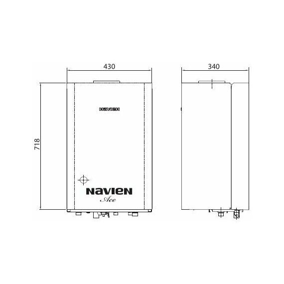 Фото Котел газовый Navien ATMO-16AN настенный, 2 конт, откр. кам. сгор. , изображение 19 — купить в Москве