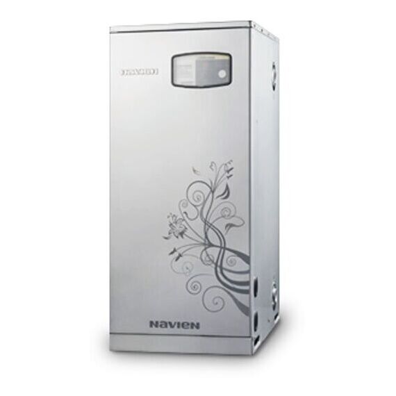 Фото Газовый котел Navien GST-40KN, двухконтурный, напольный, белая/черная модель , изображение 17 — купить в Москве