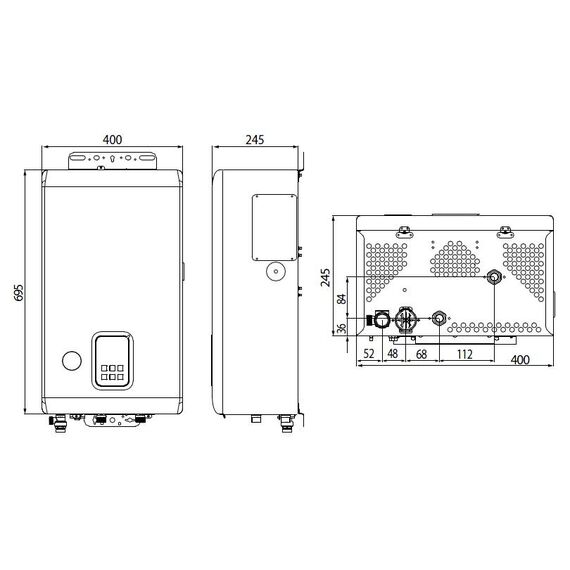 Фото Котел настенный электрический Navien EQB - 15HW 15 квт, одноконтурный , изображение 16 — купить в Москве
