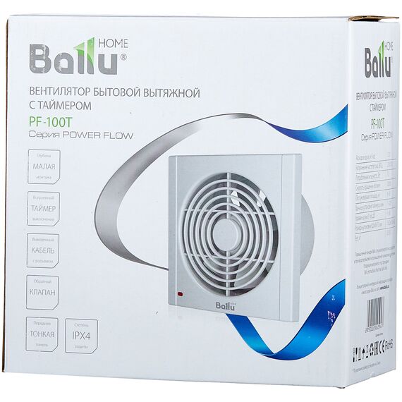 Фото Вытяжной вентилятор Ballu Power Flow PF-100T , изображение 4 — купить в Москве