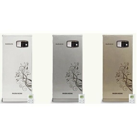 Фото Газовый котел Navien GST-40KN, двухконтурный, напольный, белая/черная модель , изображение 16 — купить в Москве