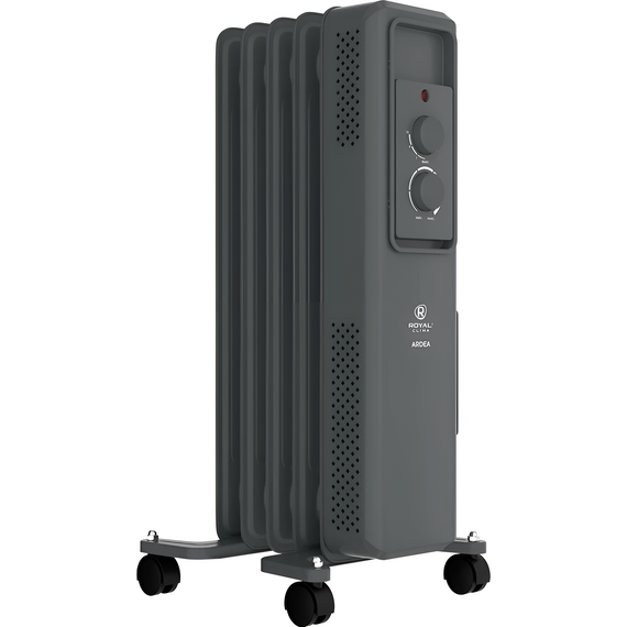 Фото Радиатор масляный Royal Clima Ardea ROR-AR5-1000M 1000Вт графитовый/черный , изображение 4 — купить в Москве