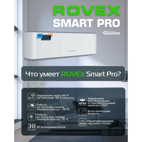 Фото Сплит-система Rovex Smart RS-09PXI6 Smart PRO , изображение 6 — купить в Москве