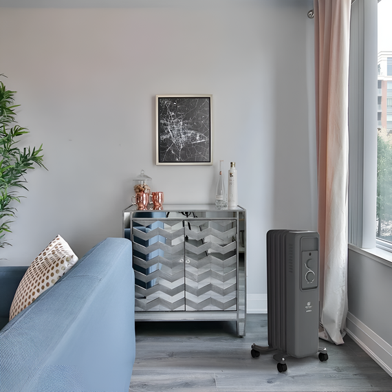 Фото Радиатор масляный Royal Clima Ardea ROR-AR5-1000M 1000Вт графитовый/черный , изображение 6 — купить в Москве