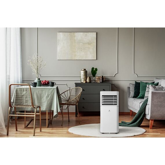 Фото Мобильный кондиционер ROYAL Clima RM-CU30HH-E, 2.98кВт, 12BTU, площадь 21м?, белый , изображение 6 — купить в Москве