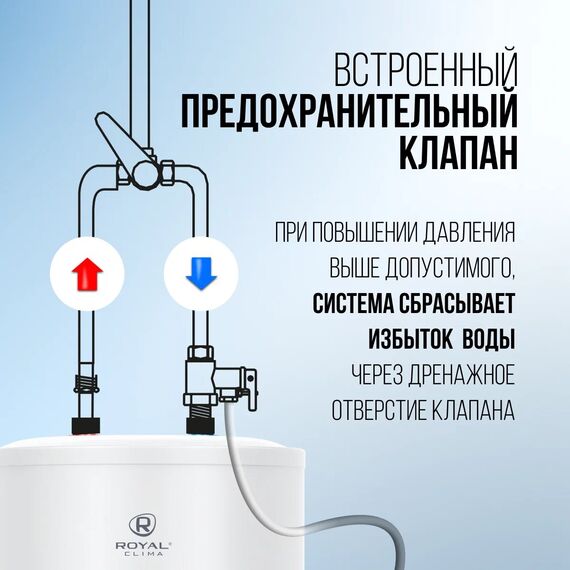 Фото Водонагреватель накопительный ROYAL CLIMA RWH-TS10-RSU , изображение 10 — купить в Москве