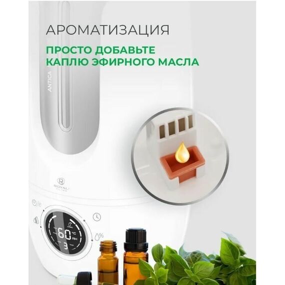Увлажнитель воздуха с функцией ароматизации Royal Clima RUH-AN300/4.0E-SV, белый/серебристый — цены на маркетплейсе Conditioner.Market Фото Увлажнитель воздуха с функцией ароматизации Royal Clima RUH-AN300/4.0E-SV, белый/серебристый , изображение 13 — купить в Москве