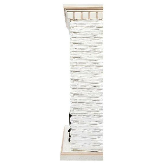 Фото Каминокомплект: Очаг Electrolux EFP/P-1020LS с порталом Porto Classic камень белый, шпон беленый дуб , изображение 3 — купить в Москве