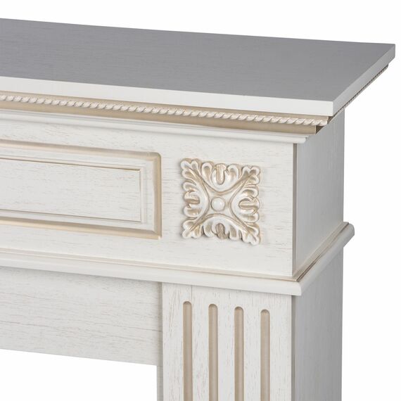 Фото Каминокомплект: Очаг Electrolux EFP/P-3620LS, портал Siena 42/40/36, сл. кость с зол. патиной , изображение 5 — купить в Москве