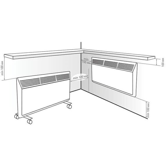 Фото Конвектор ZILON серии Комфорт 3.0 ZHC-1000 SR3.0 , изображение 5 — купить в Москве