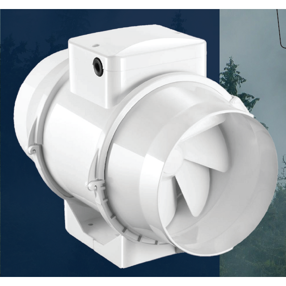 Фото Канальный вентилятор Shuft VENTMIX-150 белый D 150 мм, осевой , изображение 7 — купить в Москве