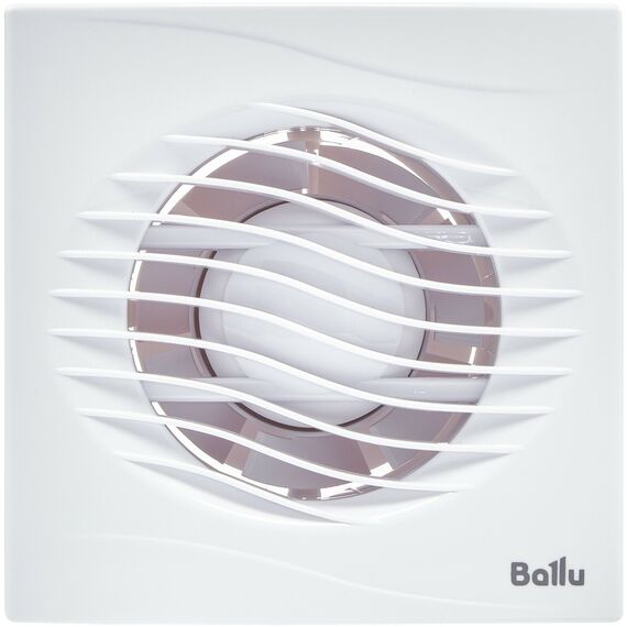 Фото Вентилятор вытяжной Ballu BAF-AR 100, D100 мм, 31 дБ, 110 м3/ч, обратный клапан, цвет белый , изображение 13 — купить в Москве