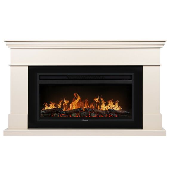 Фото Каминокомплект: Очаг Electrolux EFP/P-4220LS, портал California 42/40/36, молочный , изображение 2 — купить в Москве