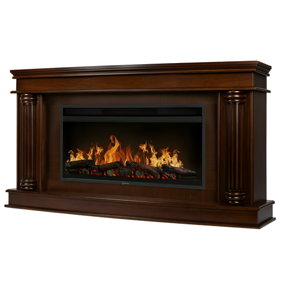 Фото Каминокомплект: Очаг Electrolux EFP/P-4220LS, портал Olympia 42/40/36, канадский дуб  — купить в Москве