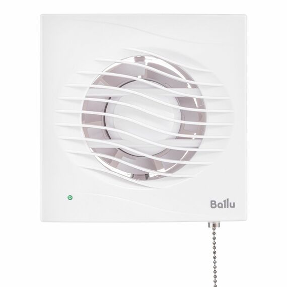 Фото Вентилятор вытяжной Ballu BAF-AR 120 VP с обратным клапаном и тяговым выключателем , изображение 4 — купить в Москве