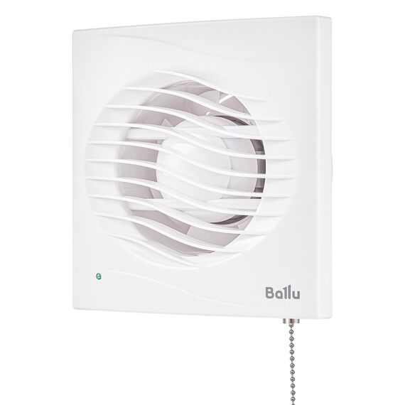 Фото Вентилятор вытяжной Ballu BAF-AR 100 VP с обратным клапаном и тяговым выключателем , изображение 3 — купить в Москве