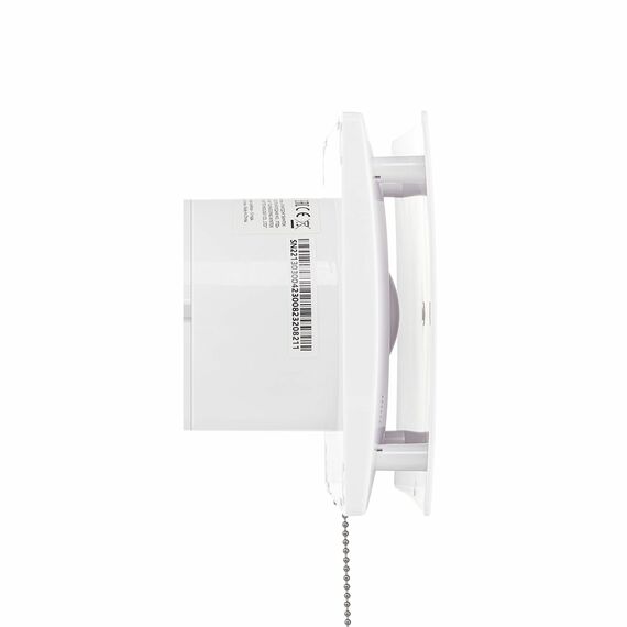 Фото Вентилятор вытяжной Ballu BAF-SL 100 VP с обратным клапаном и тяговым выключателем , изображение 4 — купить в Москве