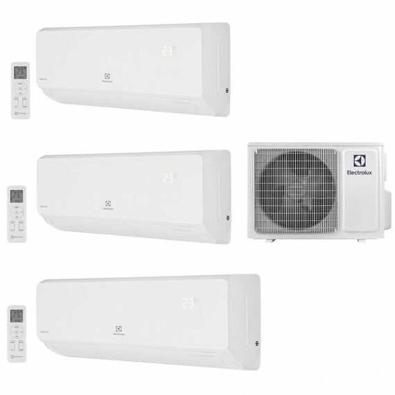 Фото Мульти сплит-система на 3 комнаты 25+20+20 м2 Electrolux EACS/I-09+07+07 НMB/FMI-24-3/N8_ERP , изображение 5 — купить в Москве
