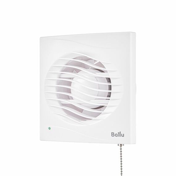 Фото Вентилятор вытяжной Ballu BAF-AR 120 VP с обратным клапаном и тяговым выключателем  — купить в Москве
