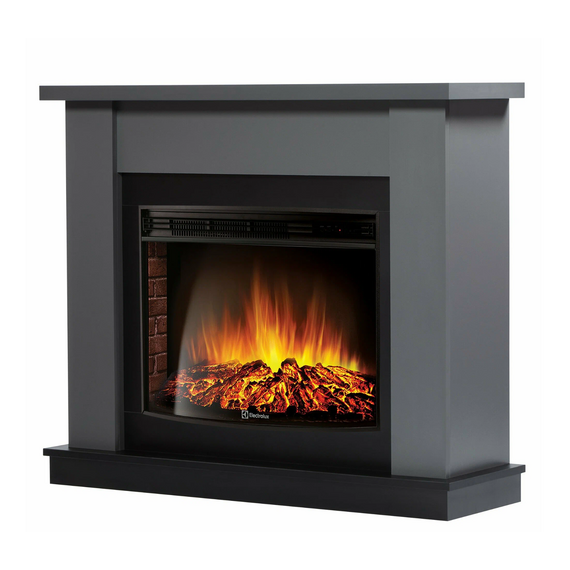 Фото Каминокомплект Firelight: Очаг EFP/P-2520LS N, портал Canto 25 графит , изображение 2 — купить в Москве