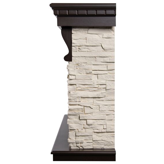 Фото Каминокомплект: Очаг Electrolux EFP/P-4220LS, портал Michigan 42/40/36, камень мол, шп. тем. дуб , изображение 3 — купить в Москве