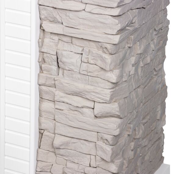 Фото Каминокомплект: Очаг Electrolux EFP/P-2520LS N, портал Florida 25 белый, серый , изображение 6 — купить в Москве