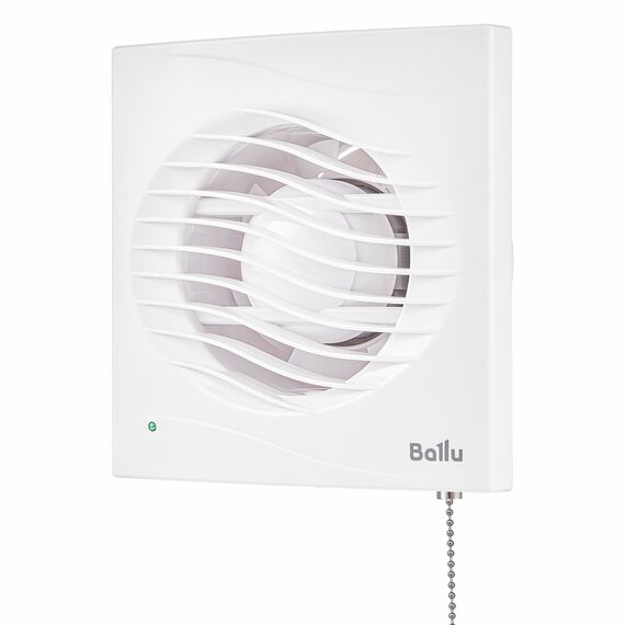 Фото Вентилятор вытяжной Ballu BAF-AR 120 VP с обратным клапаном и тяговым выключателем , изображение 3 — купить в Москве