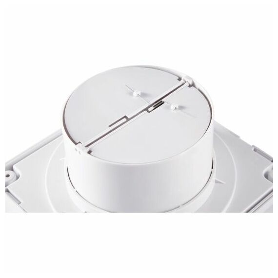 Фото Вентилятор вытяжной Ballu BAFS - 150, D150 мм, 37 дБ, 210 м3/ч, обратный клапан, цвет серый , изображение 2 — купить в Москве