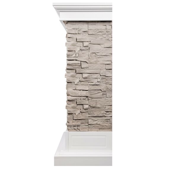 Фото Каминокомплект: Очаг Electrolux EFP/P-2520LS N, портал Florida 25 белый, серый , изображение 3 — купить в Москве