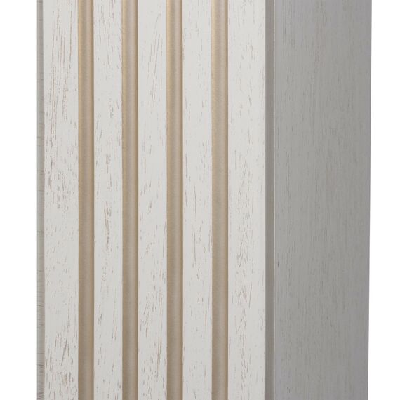 Фото Каминокомплект: Очаг Electrolux EFP/P-4220LS, портал Siena 42/40/36, сл. кость с зол. патиной , изображение 6 — купить в Москве