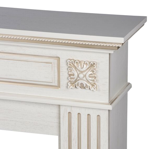 Фото Каминокомплект: Очаг Electrolux EFP/P-4220LS, портал Siena 42/40/36, сл. кость с зол. патиной , изображение 4 — купить в Москве