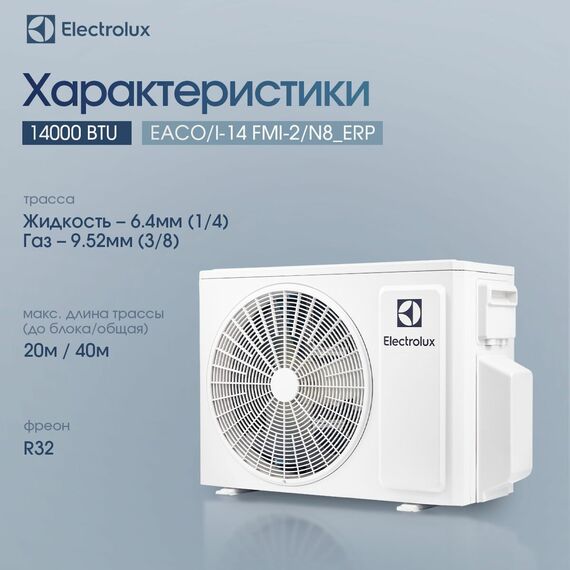 Фото Мульти сплит-система Electrolux EACS/I-07+07 НMB FMI-14-2/N8_ERP комплект , изображение 7 — купить в Москве