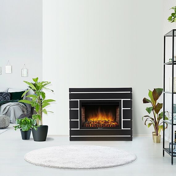 Каминокомплект: Очаг Electrolux EFP/P-3020LS N, портал Moderno 30 шпон чёрный дуб — цены на маркетплейсе Conditioner.Market Фото Каминокомплект: Очаг Electrolux EFP/P-3020LS N, портал Moderno 30 шпон чёрный дуб , изображение 4 — купить в Москве