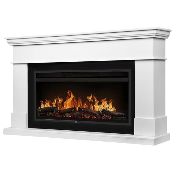 Фото Каминокомплект: Очаг Electrolux EFP/P-4220LS, портал California 42/40/36, белый  — купить в Москве