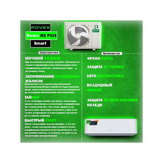 Фото Сплит-система Rovex Smart RS-07PXI5 Smart , изображение 3 — купить в Москве